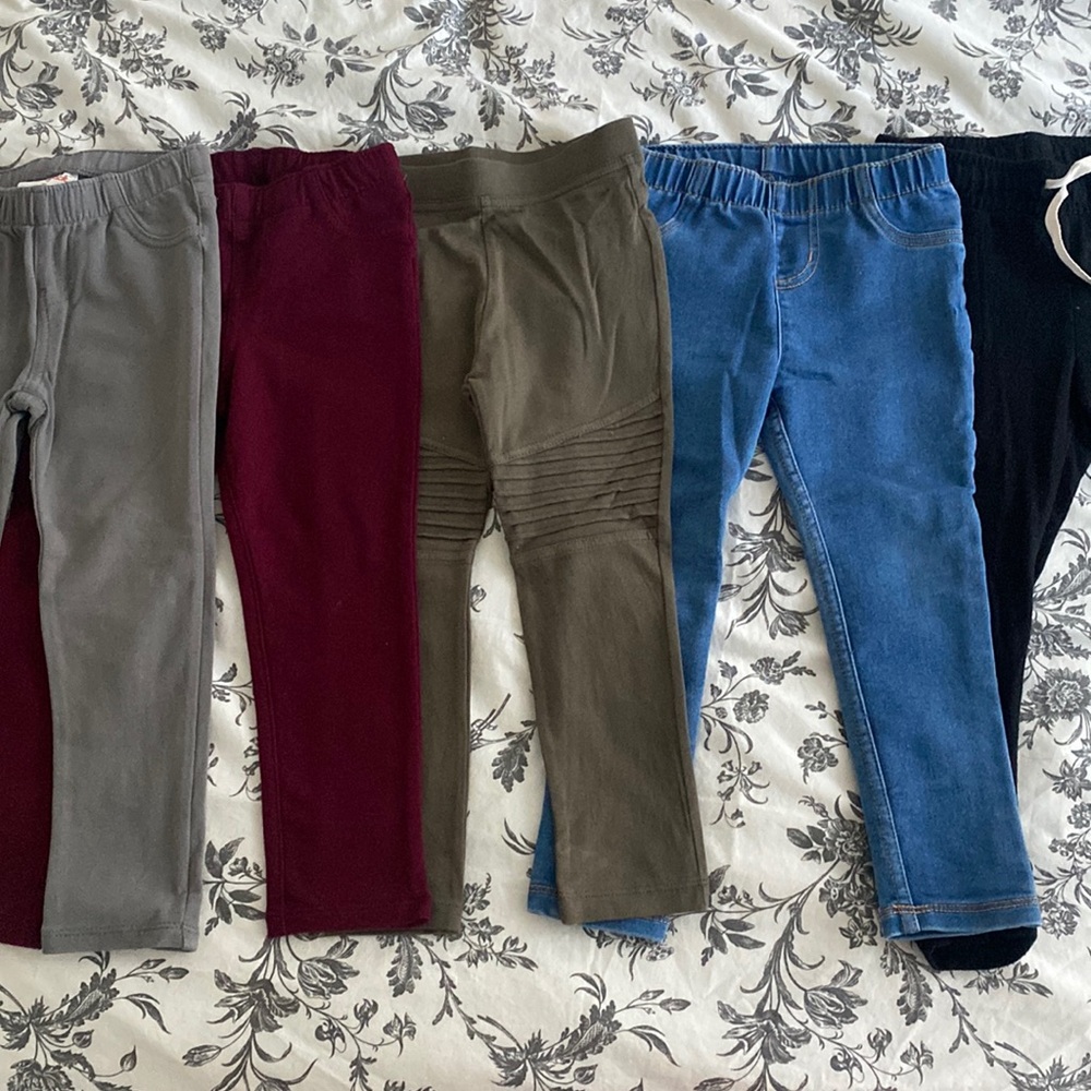5 pants, cat & jack / art class, (leggings, legging and pant), 3y